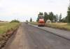 ДРСУ-174 на автодороге Кричев — Ходосы — Курманово ведёт укладку асфальта