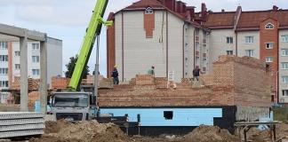 В Мстиславле продолжается строительство современного детского сада В Мстиславле продолжается строительство современного детского сада