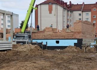 В Мстиславле продолжается строительство современного детского сада