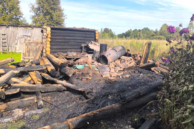 пожар В агрогородке Курманово произошёл пожар.